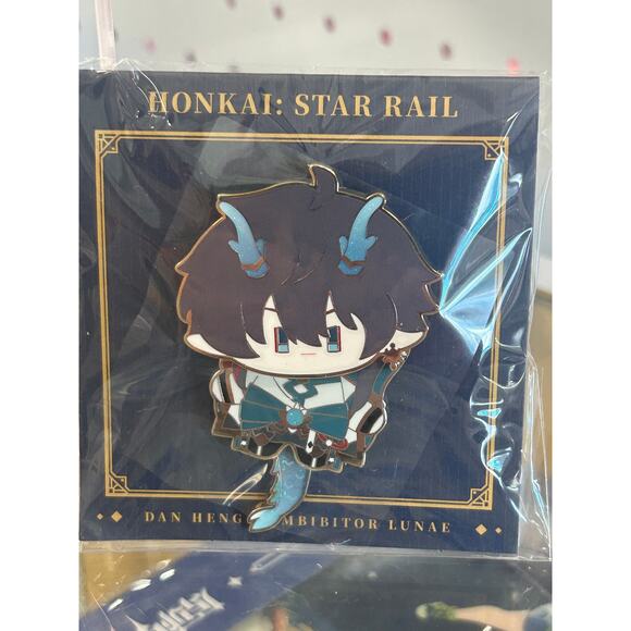 Honkai: Star Rail Chibi Chara Pin Badge Dan Heng - Picture 1 of 3